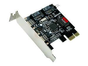   SY PEX40028 PCI Express Low Profile SATA II (3.0Gb/s) Controller Card