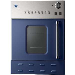 Wall Oven Single Built In Convection Natural Gas Oven, Cobalt Blue, 24 