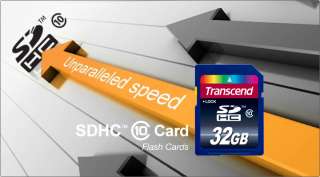 Transcend 32 GB 32GB Class 10 SD SDHC Memory Card  