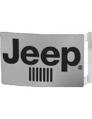 Buckle Down Jeep Logo Brushed Steel Finish Belt Buckle Buckle Down 4x4 