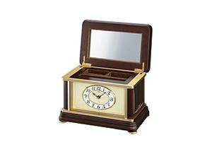     Seiko Clocks Emblem Collection Wooden Jewelry Box clock #AHW002BLH