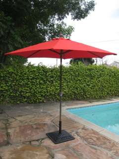 outdoor garden patio 8 feet tilt umbrellas aluminum frame