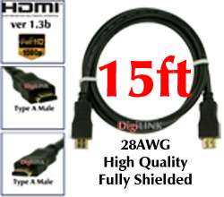 10Ft HDMI 1.4 Certified Cable Premium 28AWG 1080P/1600P  