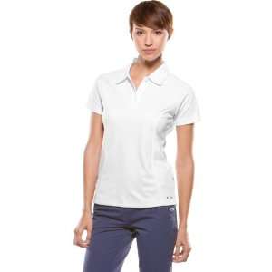 Oakley Impress Polo Womens Short Sleeve Casual Shirt   White / X 