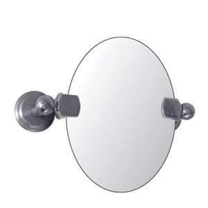   Knob Bathroom Accessories 24X36 Oval Swivel Mirror
