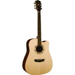  Washburn Wd025sce Dreadnought Acoustic/Ele Guitar Musical 