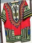 African Men Women Dashiki Shirt Blouse Top Fuchsia Yellow NotCom M L 