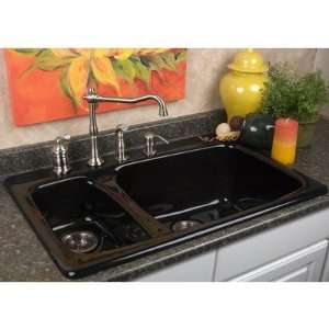 Advantage Barrington Double Bowl Hi Lo Self Rimming Kitchen Sink 