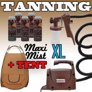   XL + TENT Sunless Spray Tanning KIT Machine Airbrush Tan MaxiMist BRN