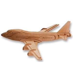  3 D Wooden Puzzle   Airplane Model 747  Affordable Gift 