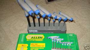 SETS 8 PC ALLEN WRENCH METRIC T HANDLE BALL END HEX  