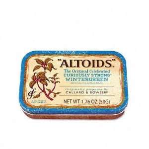  Snax 15893   Altoids Wintergreen Candy, 1.76oz Tin Container, 12 