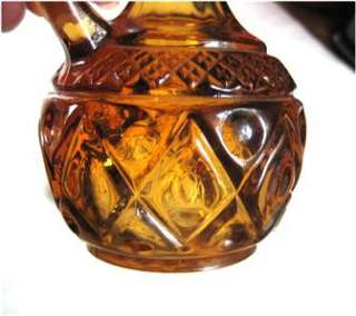 Imperial Cape Cod AMBER Glass Deco Cruet Oil Bottle  