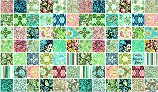 Amy Butler DAISY CHAIN 4 Quilting Fabric Squares Kit Westminster 
