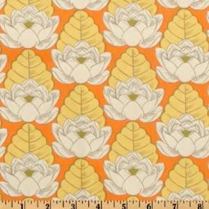 Wide Amy Butler Lotus Pond Tangerine Fabric By The Yard amy_butler 
