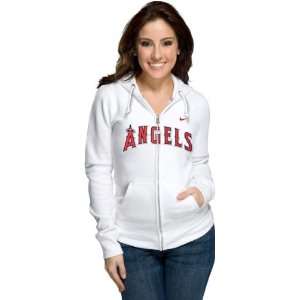 Los Angeles Angels of Anaheim Womens Nike White Classic Full Zip 