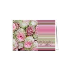 Anniversary Party Invitation Soft pink roses Card