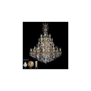   Chandelier in Antique Silver with Clear Precision Teardrop crystal