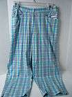 LADIES WOMENS PLAID GOLF CAPRI PANT BY LINE UP NEW WITH TAGS $54 SIZE 