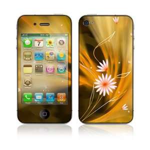   Apple iPhone 4 Skin Cover   Flame Flowers Cell Phones & Accessories