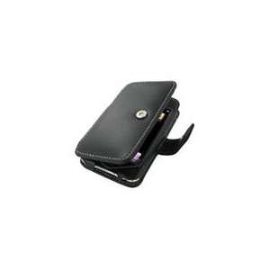  Apple iPod Touch 3G Leather Book Case (Black) Cell Phones 