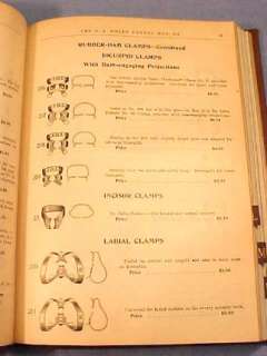 vtg 1917 S S White Dental Catalog Appliances Equipment Tools Dentist