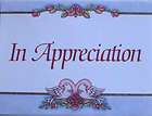 In Appreciation Thank You Note Cards