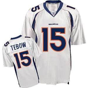 NFL Jerseys Denver Broncos #15 Tebow White Authentic Football Jersey 