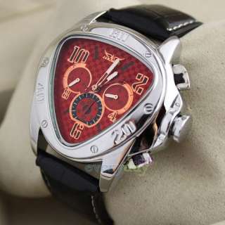 2011s Red Triangle New Design 6 Hands Automatic Mechanical Mens Watch 