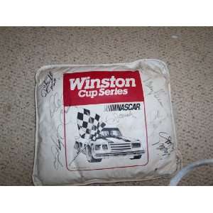  1989 Nascar Pillow with Autographs 