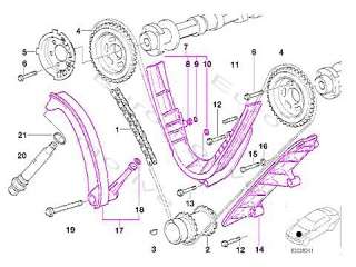 timing chain rails for lower timing chain for m62 engine