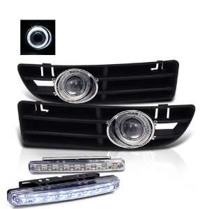   99 04 Vw Jetta Halo Projector Fog Lights + LED Bumper Automotive