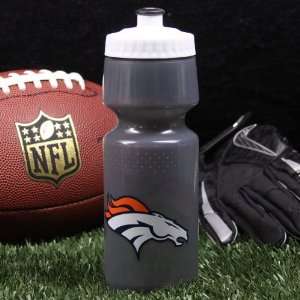  Denver Broncos 24oz. Gray Wide Mouth Plastic Sports Bottle 
