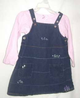Baby Gap Toddler Girl 3T Denim Jumper Dress  