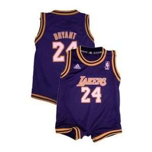 INFANT Baby Kobe Bryant Lakers Replica Away Purple Onesie Jersey 