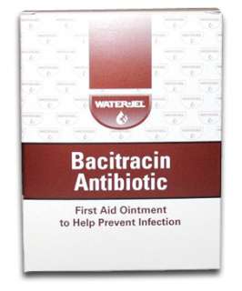 Water Jel Bacitracin First Aid Antibiotic Ointment Packets 1/32 oz 