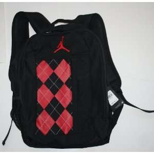  Nike Jordan Jumpman Argyle Backpack   Black/Red Sports 