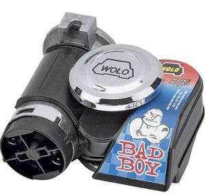 WOLO® BAD BOY MOTORCYCLE HORN W/ DELUXE WIRING KIT 419W  