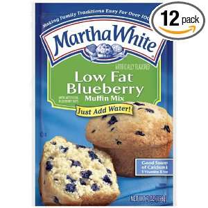Martha White Muffin Mix, Low Fat Blueberry, 7 Ounce Packages (Pack of 