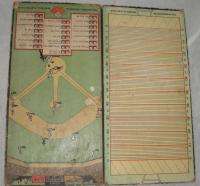 VINTAGE GAME BOARD    THE NATIONAL AMERICAN BASEBALL PLAYING FIELD 