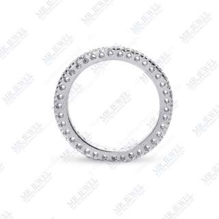 CERTIFIED DIAMOND ETERNITY WEDDING BAND RING 0.35 CT  