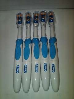 Lot of 5 Oral B Cross Action Electric Toothbrush  