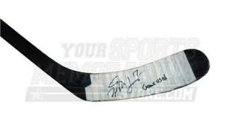   Milan Lucic Signed Game Used Nike Bauer Stick with Inscription  
