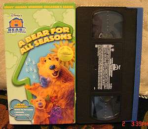 Bear In The Big Blue House A BEAR FOR ALL SEASONS Educational FUN VHS 