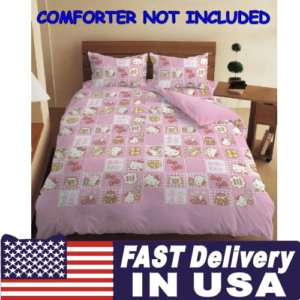 Hello Kitty Life Quilt Case Bedsheet Single Bed Set  