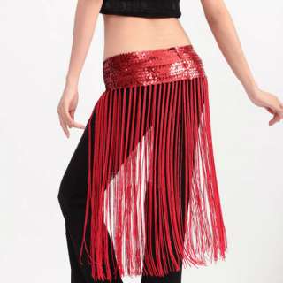 Bright Beautiful Belly Dance Dancing Sequin Fringed Waist Chain Hip 