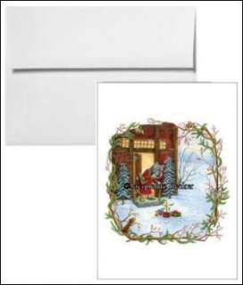   Holiday Christmas Cards Set of 10 Cards & Envelopes Blank Inside