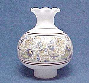 Milk White Glass Paisley 3 X 8 Lamp Chimney Shade Globe  