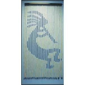 Kokopelli ~ Wooden Beaded Curtain 