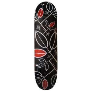  Sutsu Black Leaf Bamboo Skateboard Deck by BambooSK8 8 5 